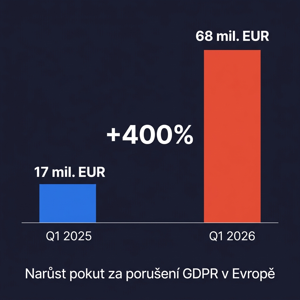 Nárůst pokut za porušení GDPR v Evropě